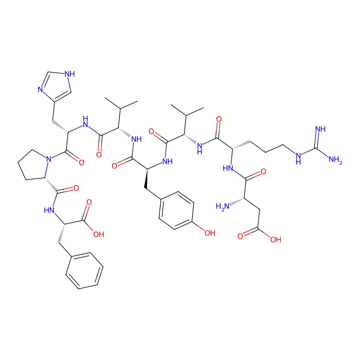Val(5)-angiotensin II molecular structure, CAS 58-49-1