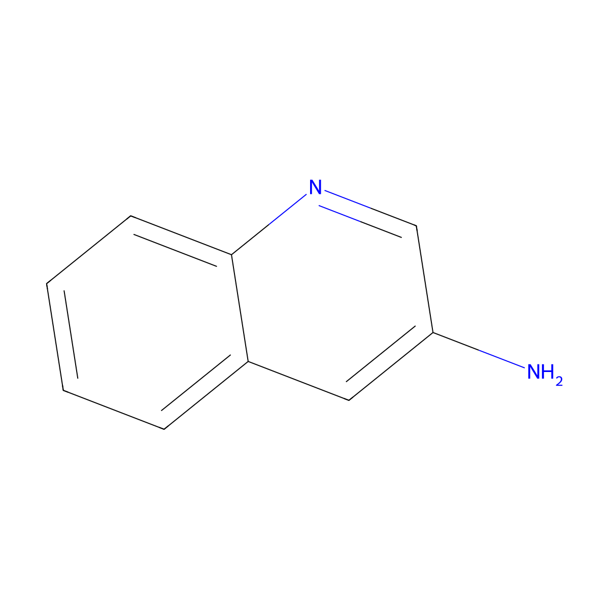 3-Aminoquinoline molecular structure, CAS 580-17-6