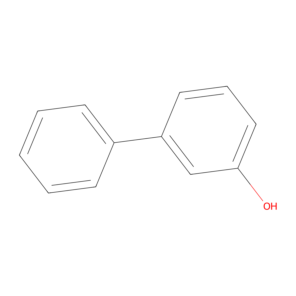 3-Phenylphenol molecular structure, CAS 580-51-8