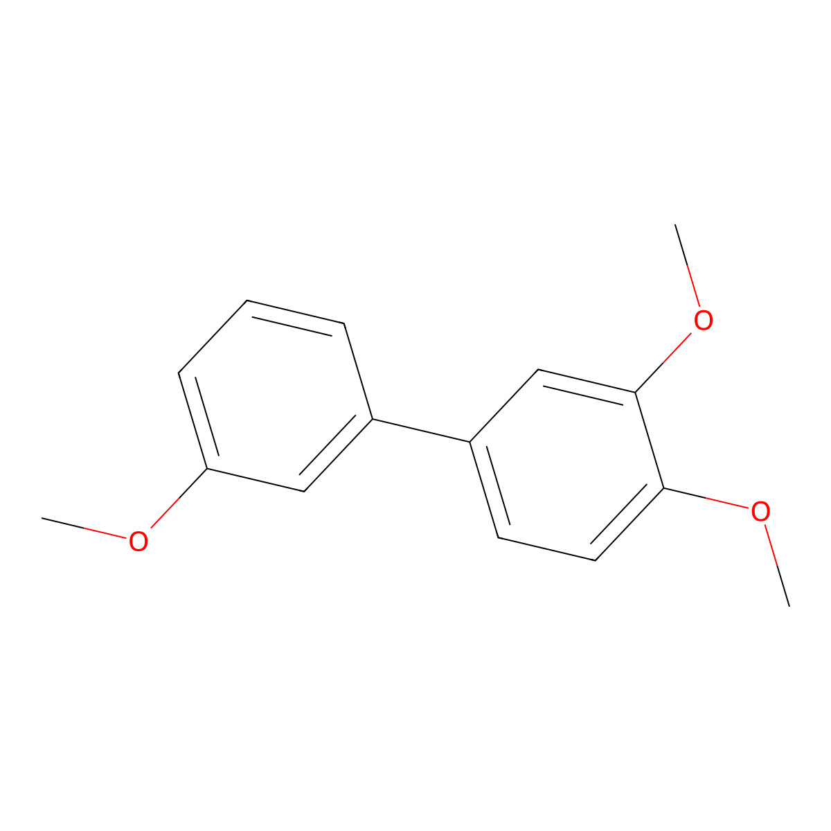 3,3',4-Trimethoxy-1,1'-biphenyl molecular structure, CAS 58005-57-5