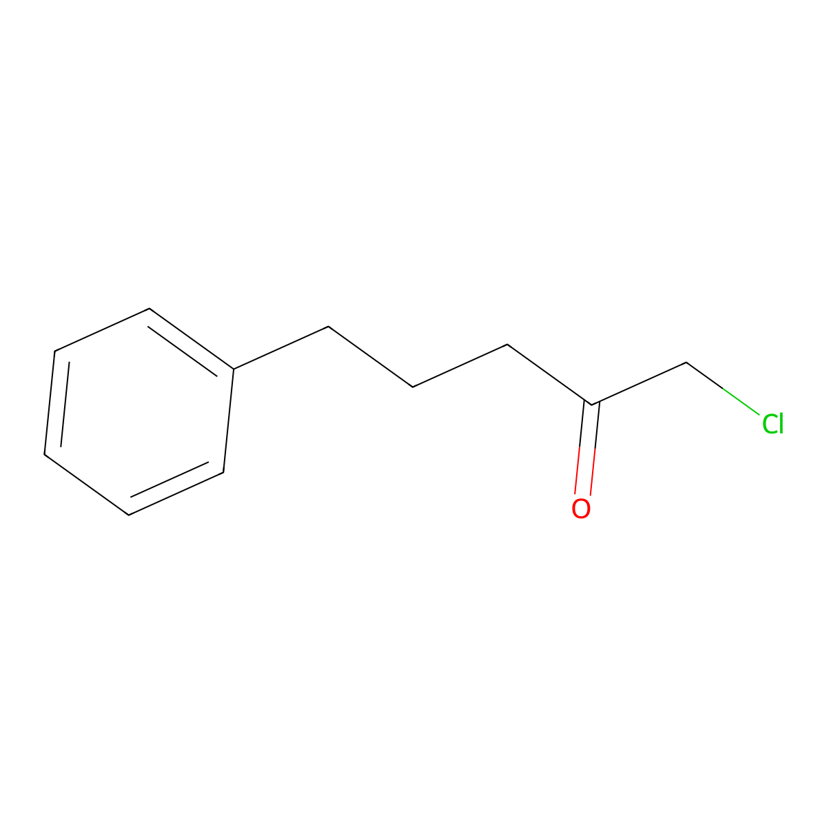 1-Chloro-5-phenylpentan-2-one molecular structure, CAS 58009-85-1