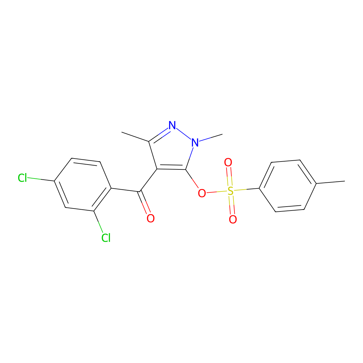 Pyrazolynate molecular structure, CAS 58011-68-0