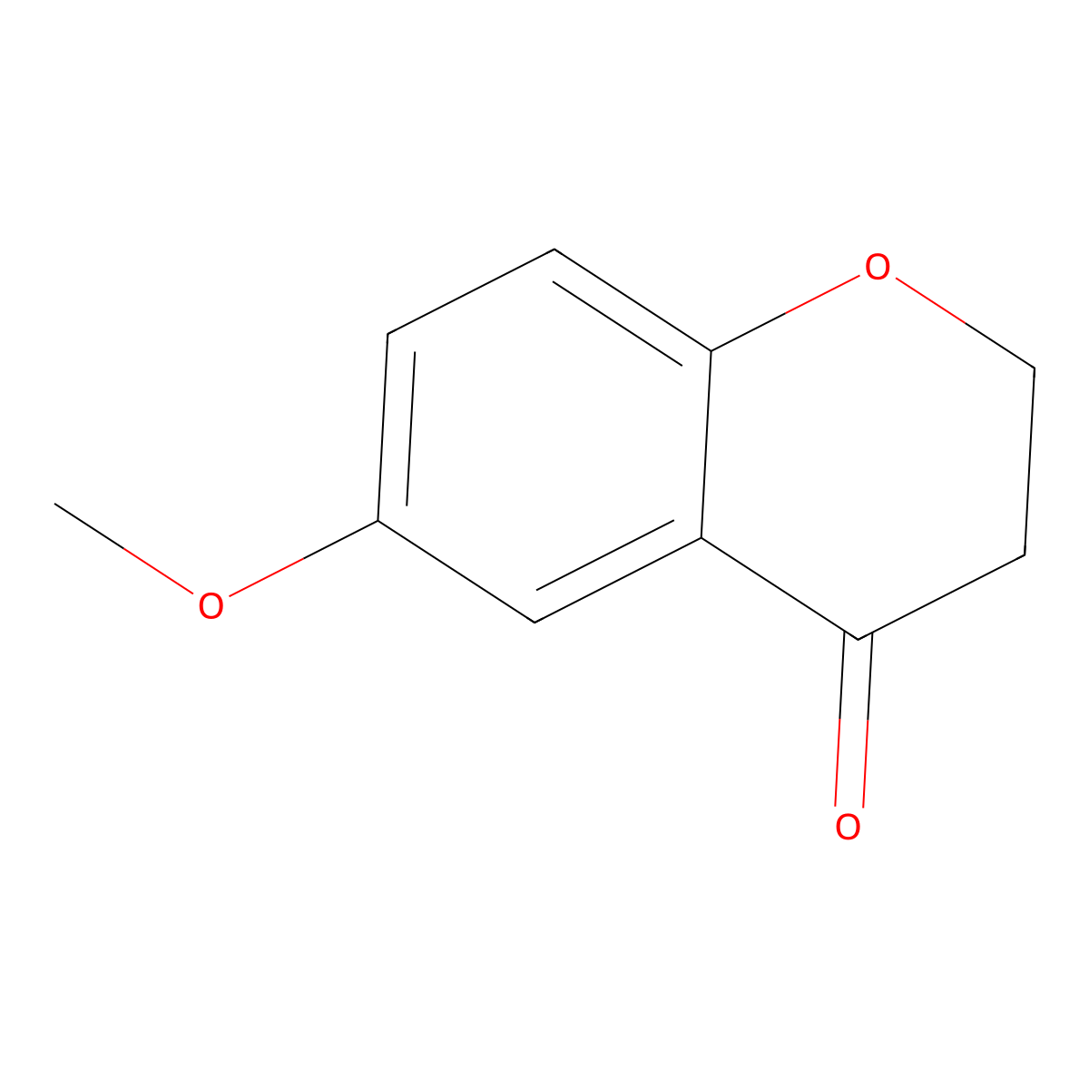 6-methoxy-3,4-dihydro-2H-1-benzopyran-4-one molecular structure, CAS 5802-17-5