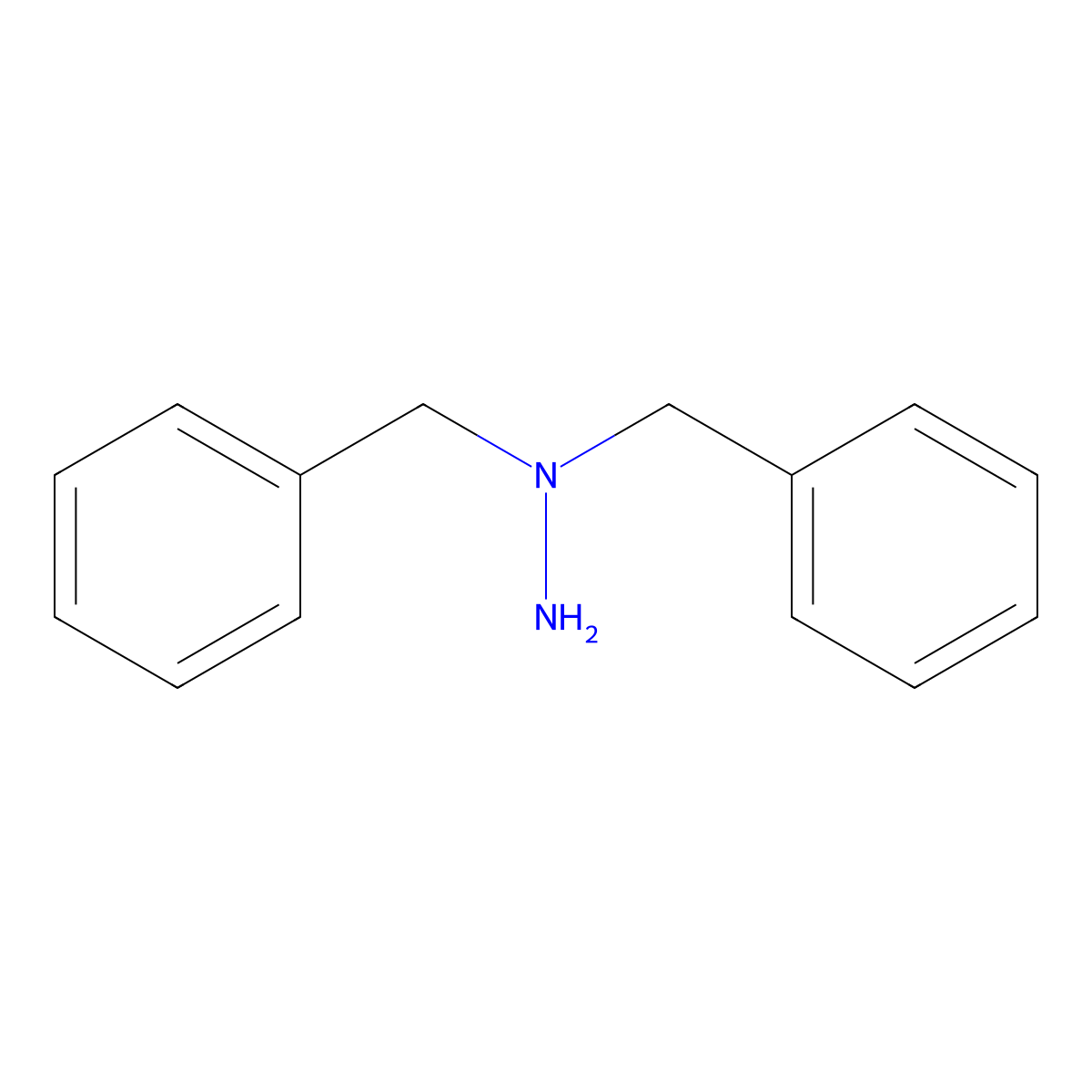 1,1-Dibenzylhydrazine molecular structure, CAS 5802-60-8