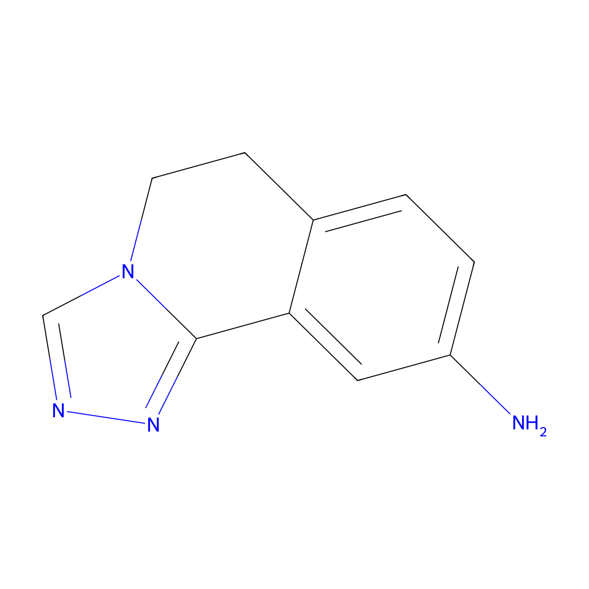 5,6-Dihydro-[1,2,4]triazolo[3,4-a]isoquinolin-9-amine molecular structure, CAS 58021-55-9