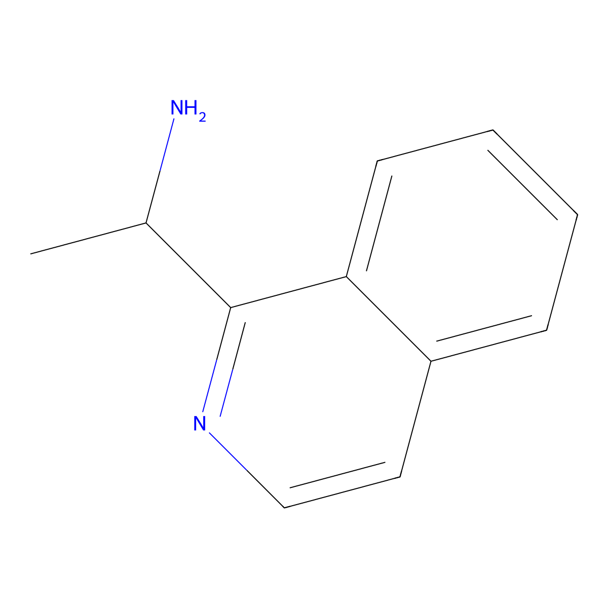 1-(Isoquinolin-1-yl)ethan-1-amine molecular structure, CAS 58021-78-6