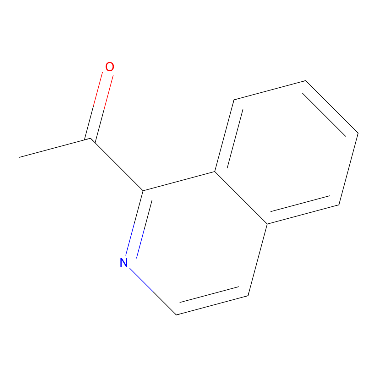1-(Isoquinolin-1-yl)ethan-1-one molecular structure, CAS 58022-21-2