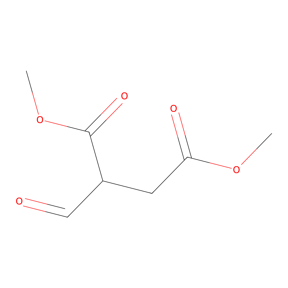 Dimethyl formylsuccinate molecular structure, CAS 58026-12-3