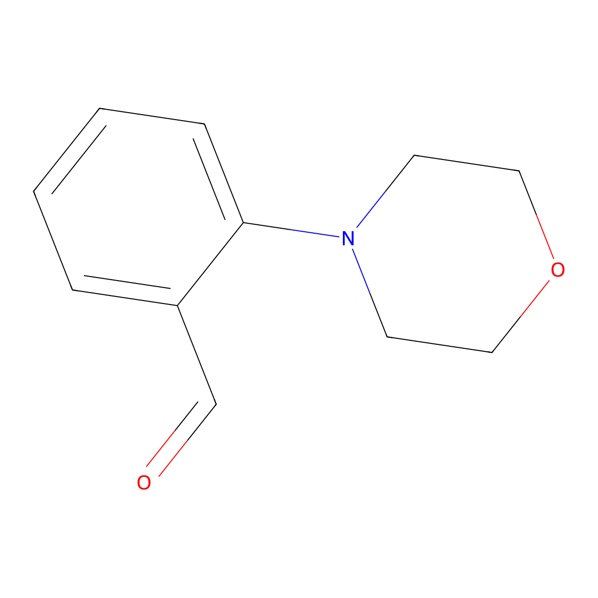 2-Morpholinobenzaldehyde molecular structure, CAS 58028-76-5