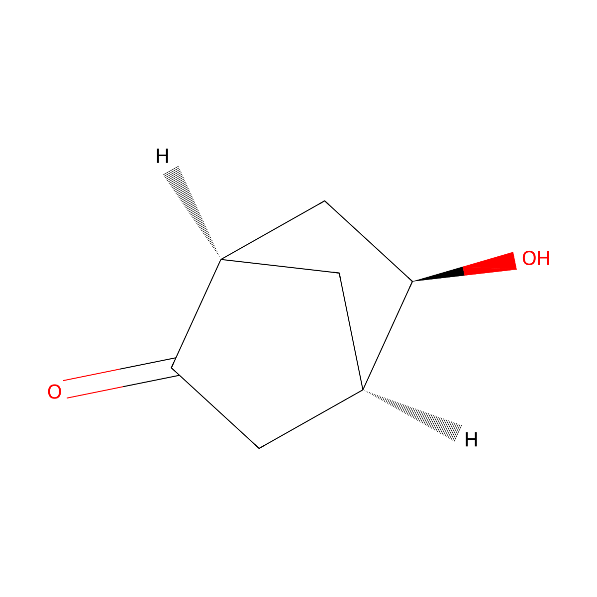 rac-(1R,4R,5R)-5-hydroxybicyclo(2.2.1)heptan-2-one molecular structure, CAS 58029-23-5