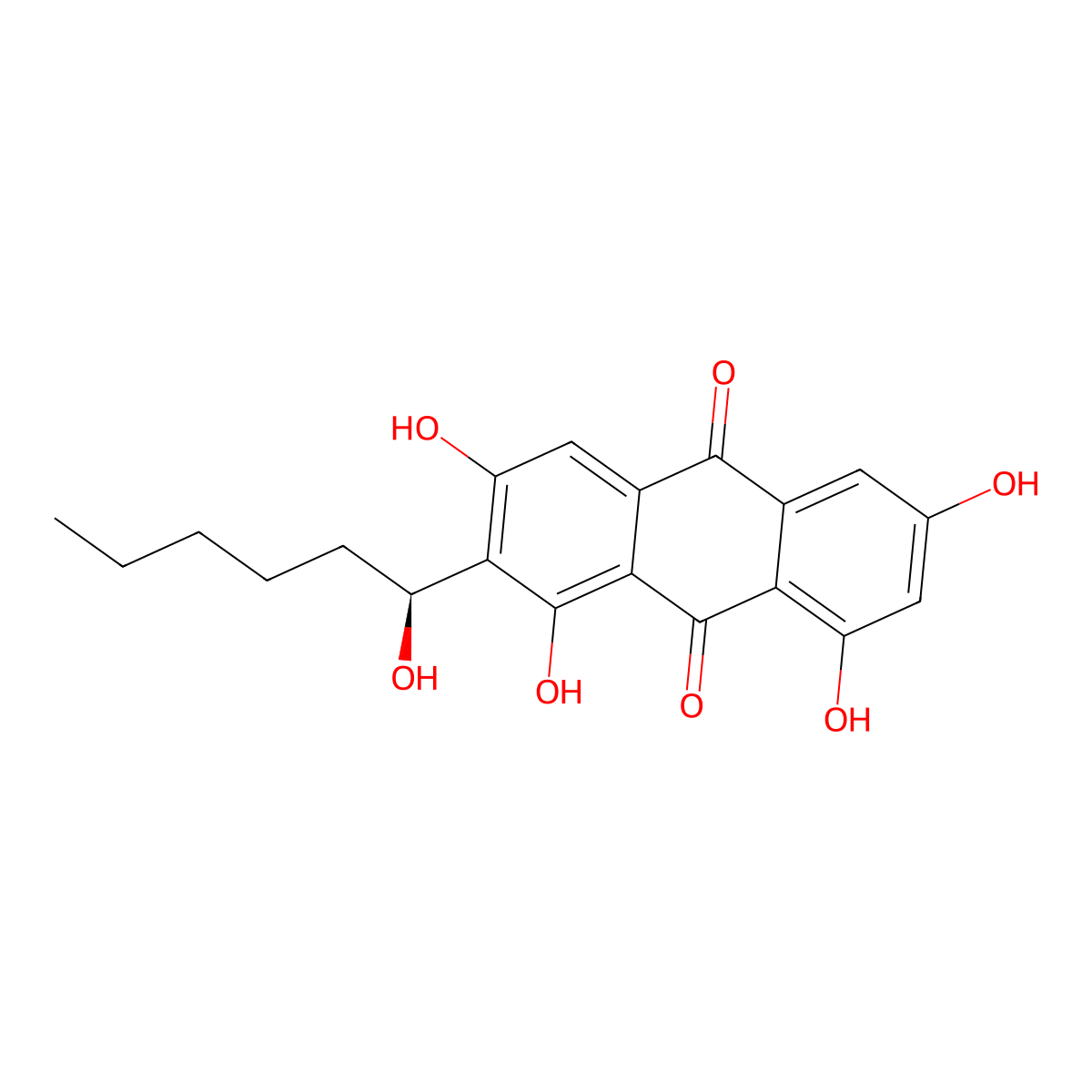 (-)-Averantin molecular structure, CAS 5803-62-3