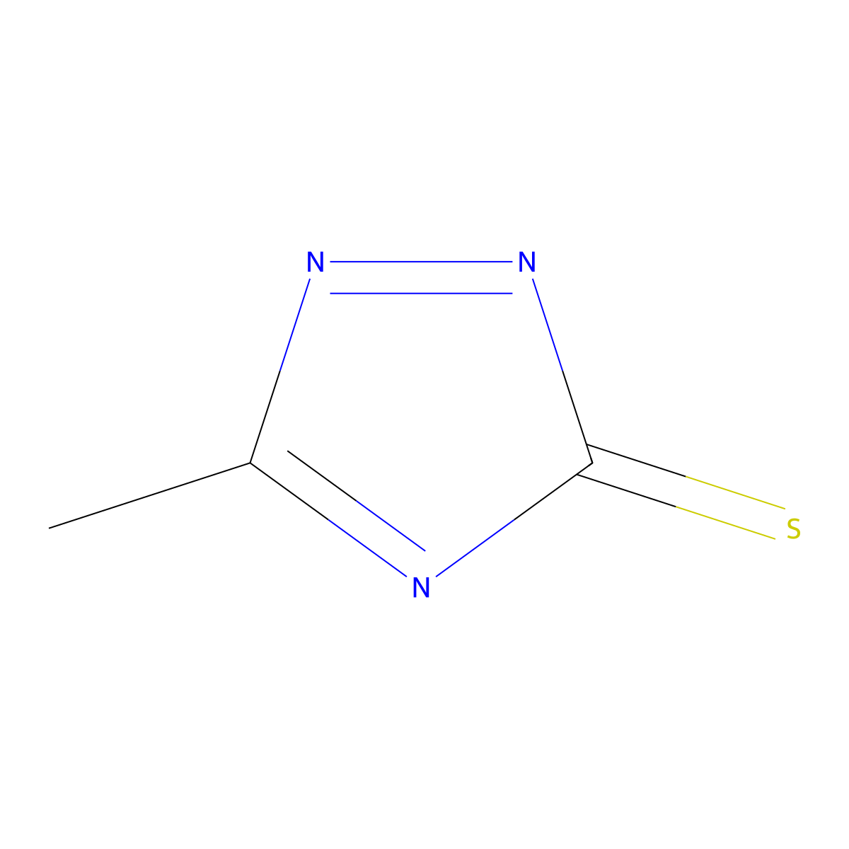 3H-1,2,4-Triazole-3-thione, 5-methyl- molecular structure, CAS 5803-95-2