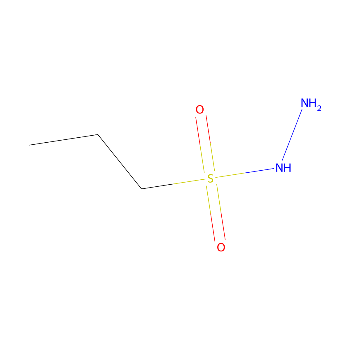 Propane-1-sulfonohydrazide molecular structure, CAS 58032-83-0