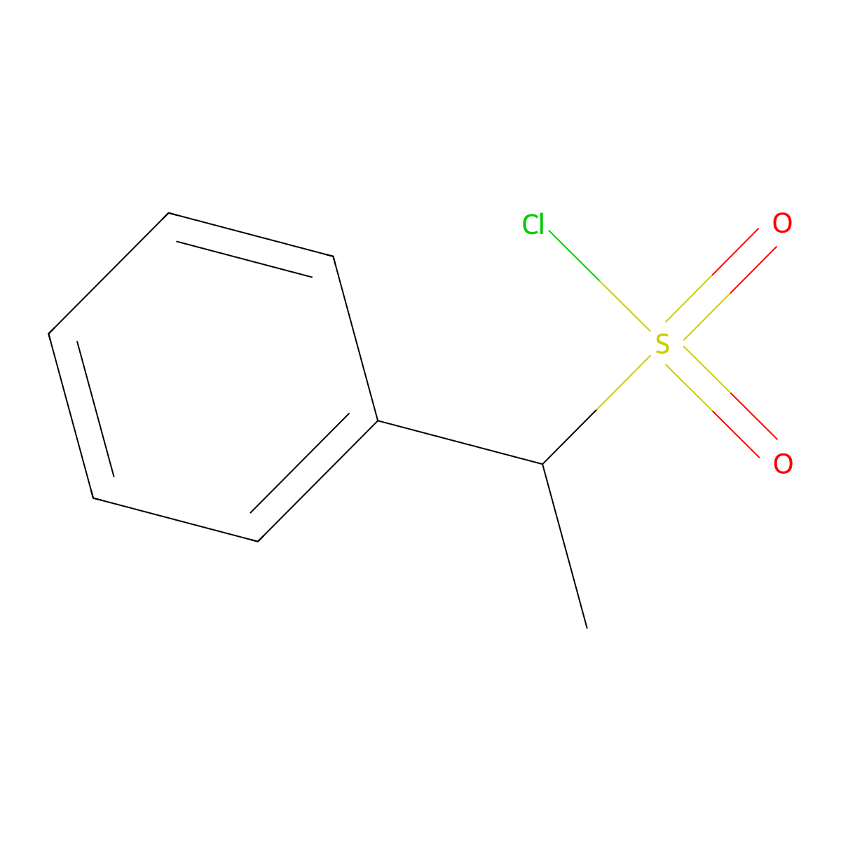 1-Phenyl-ethanesulfonyl chloride molecular structure, CAS 58032-85-2
