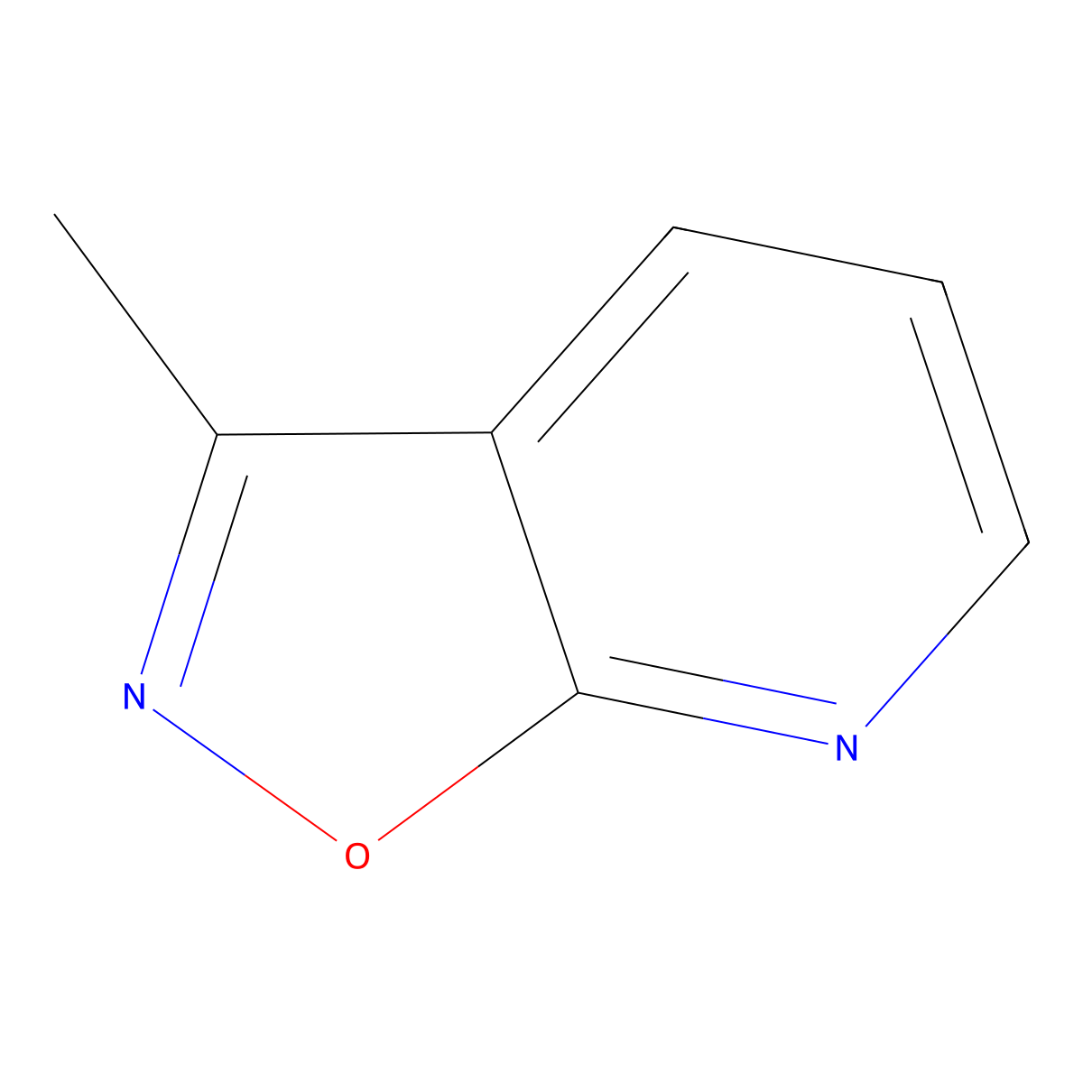 3-Methylisoxazolo(5,4-b)pyridine molecular structure, CAS 58035-50-0