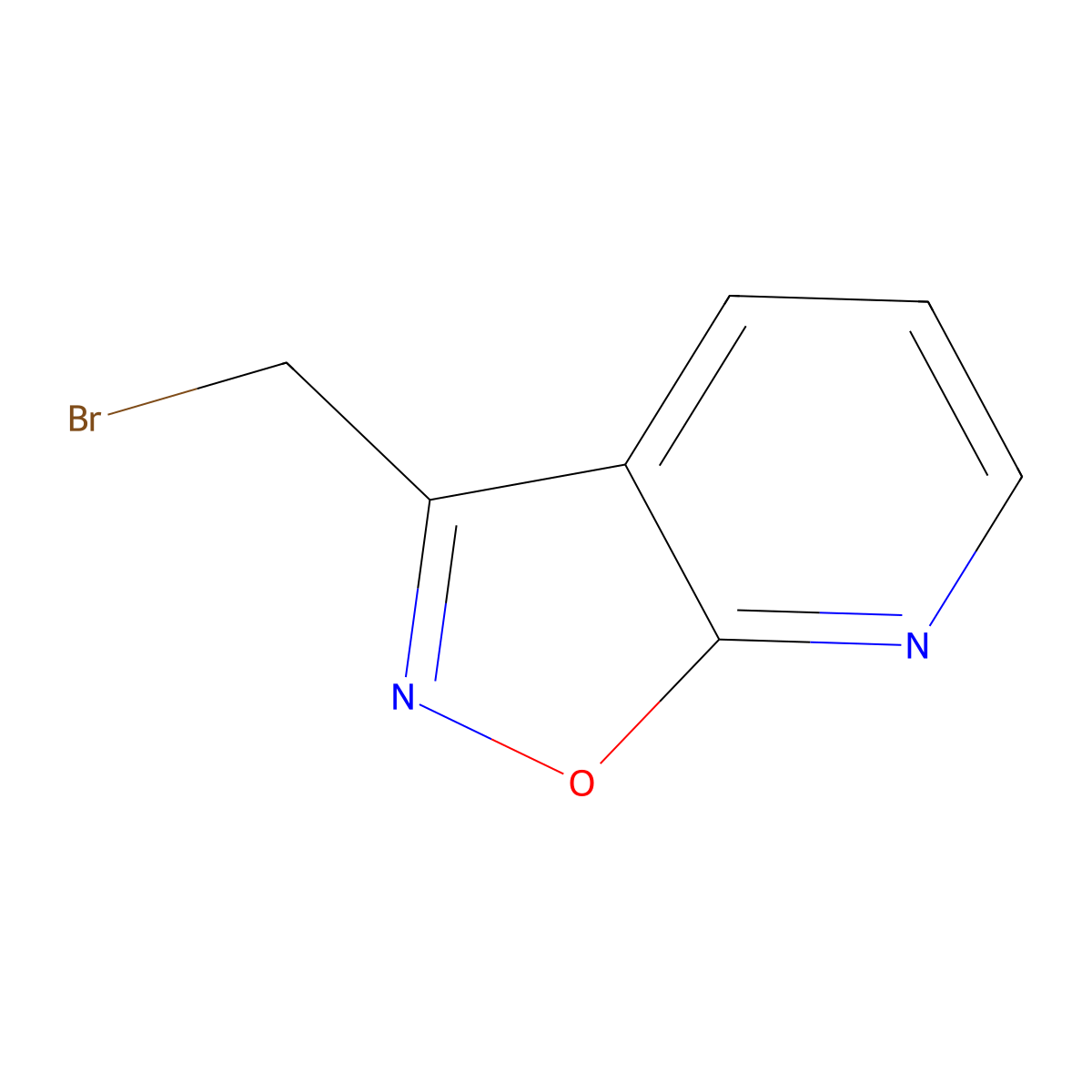 3-(Bromomethyl)isoxazolo[5,4-b]pyridine molecular structure, CAS 58035-52-2