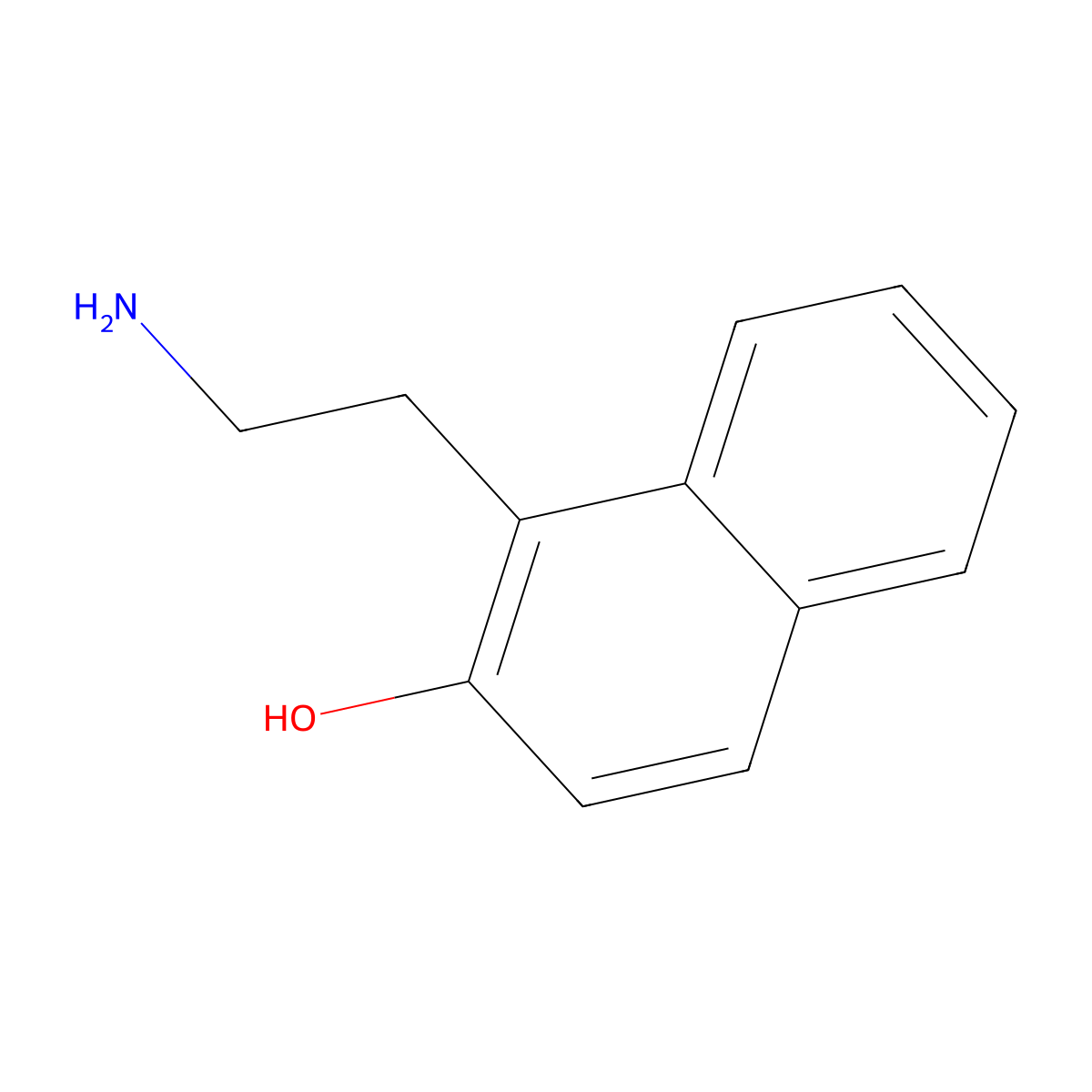 1-(2-Aminoethyl)naphthalen-2-OL molecular structure, CAS 58036-10-5