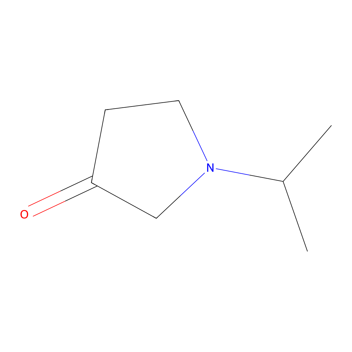 1-(Propan-2-yl)pyrrolidin-3-one molecular structure, CAS 58039-28-4