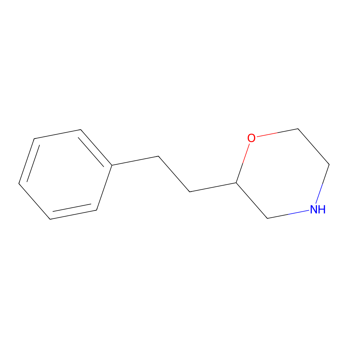2-(2-Phenylethyl)morpholine molecular structure, CAS 58039-64-8