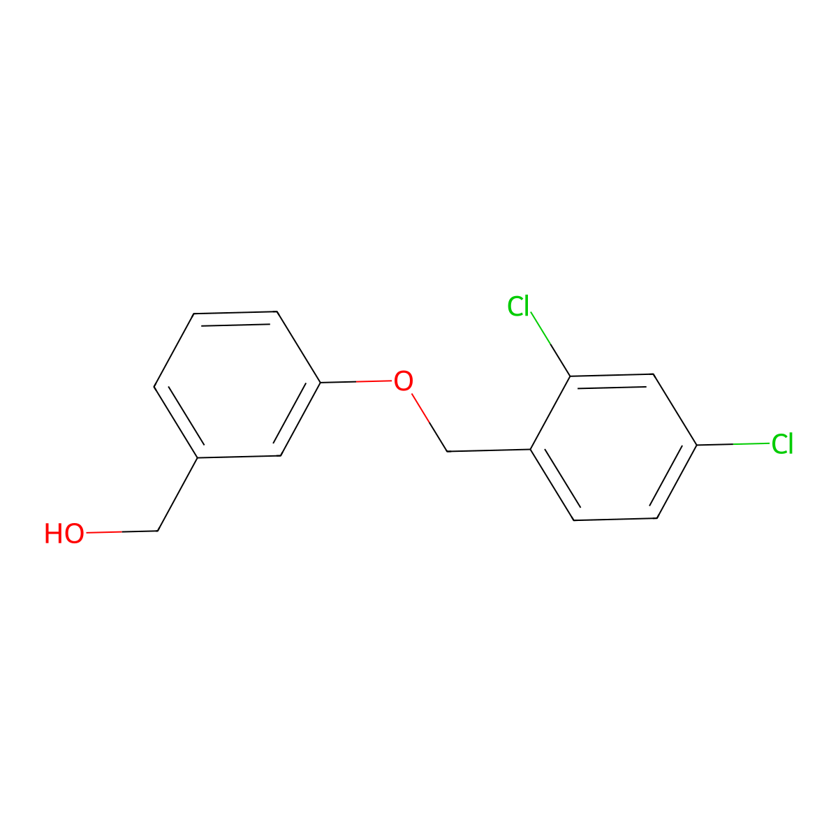{3-[(2,4-Dichlorobenzyl)oxy]phenyl}methanol molecular structure, CAS 58042-00-5