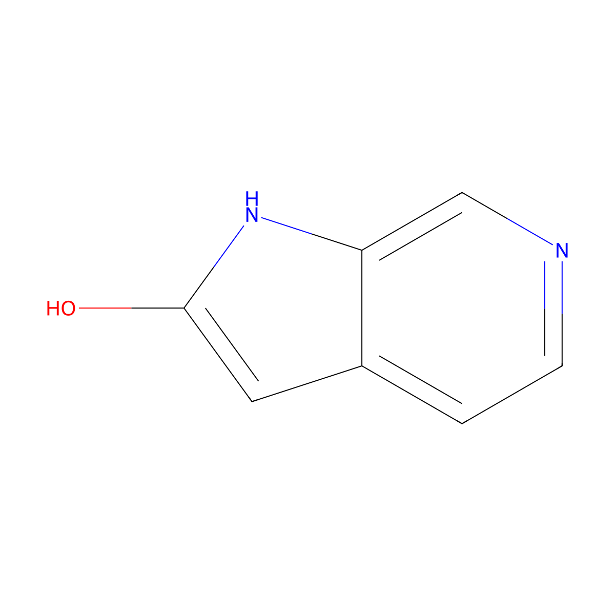 1H-Pyrrolo[2,3-C]pyridin-2-OL molecular structure, CAS 58043-01-9