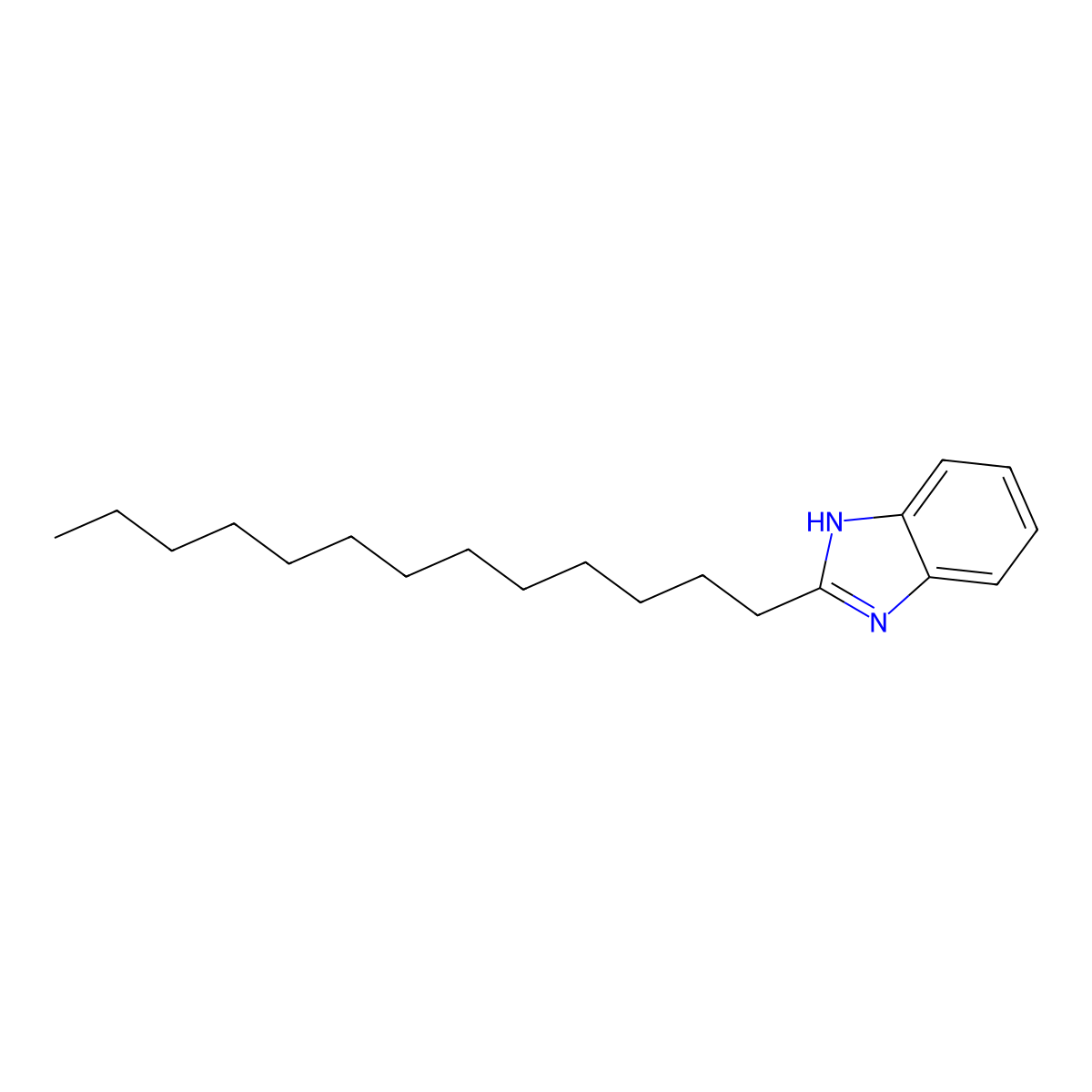 2-Tridecyl-1h-benzimidazole molecular structure, CAS 5805-25-4