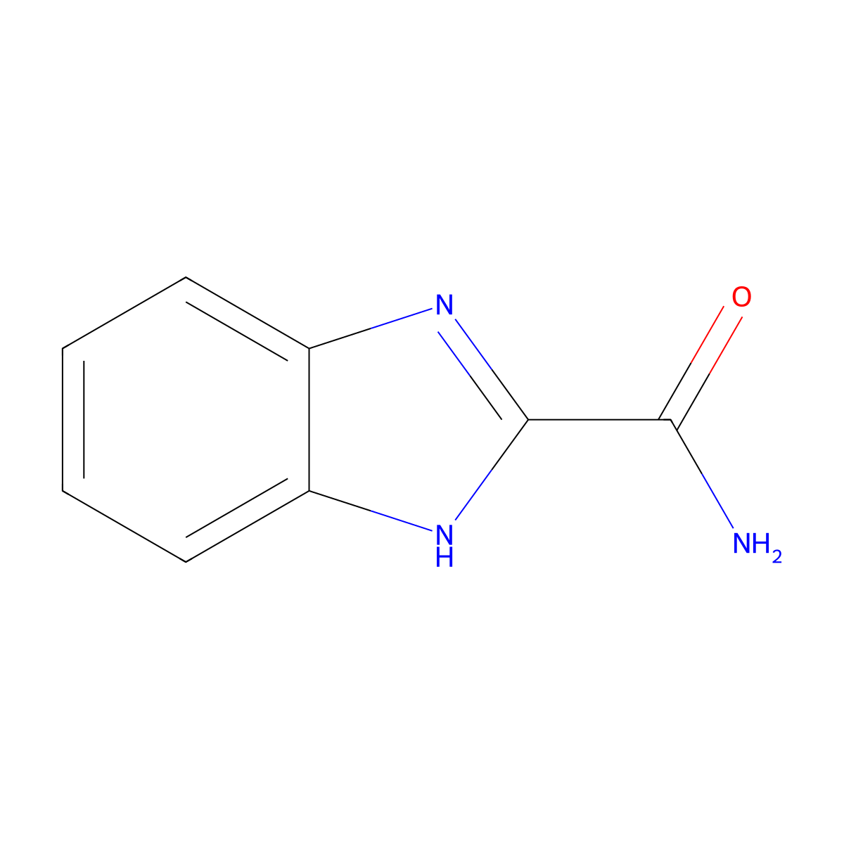1H-1,3-benzodiazole-2-carboxamide molecular structure, CAS 5805-52-7