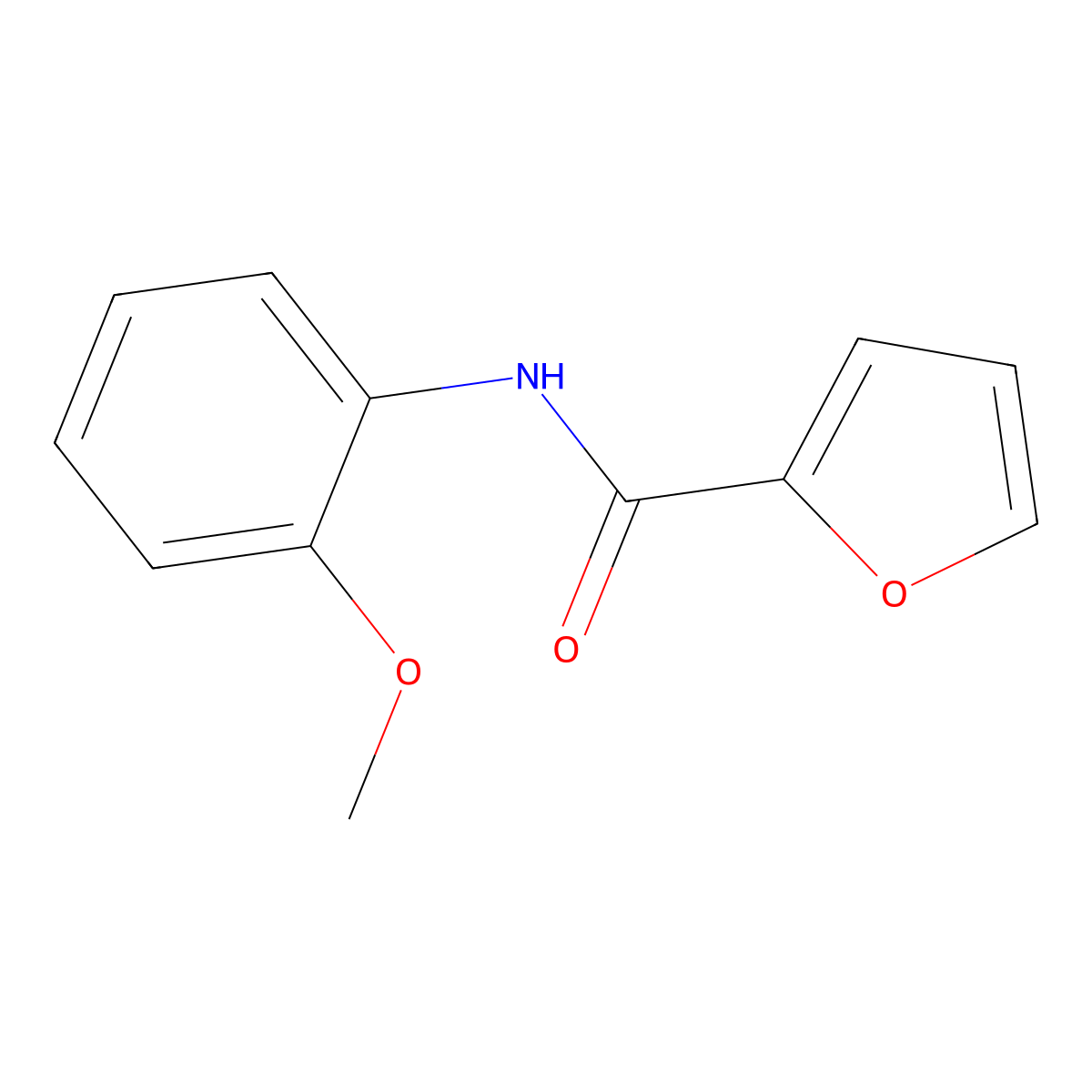 N-(2-methoxyphenyl)furan-2-carboxamide molecular structure, CAS 58050-50-3