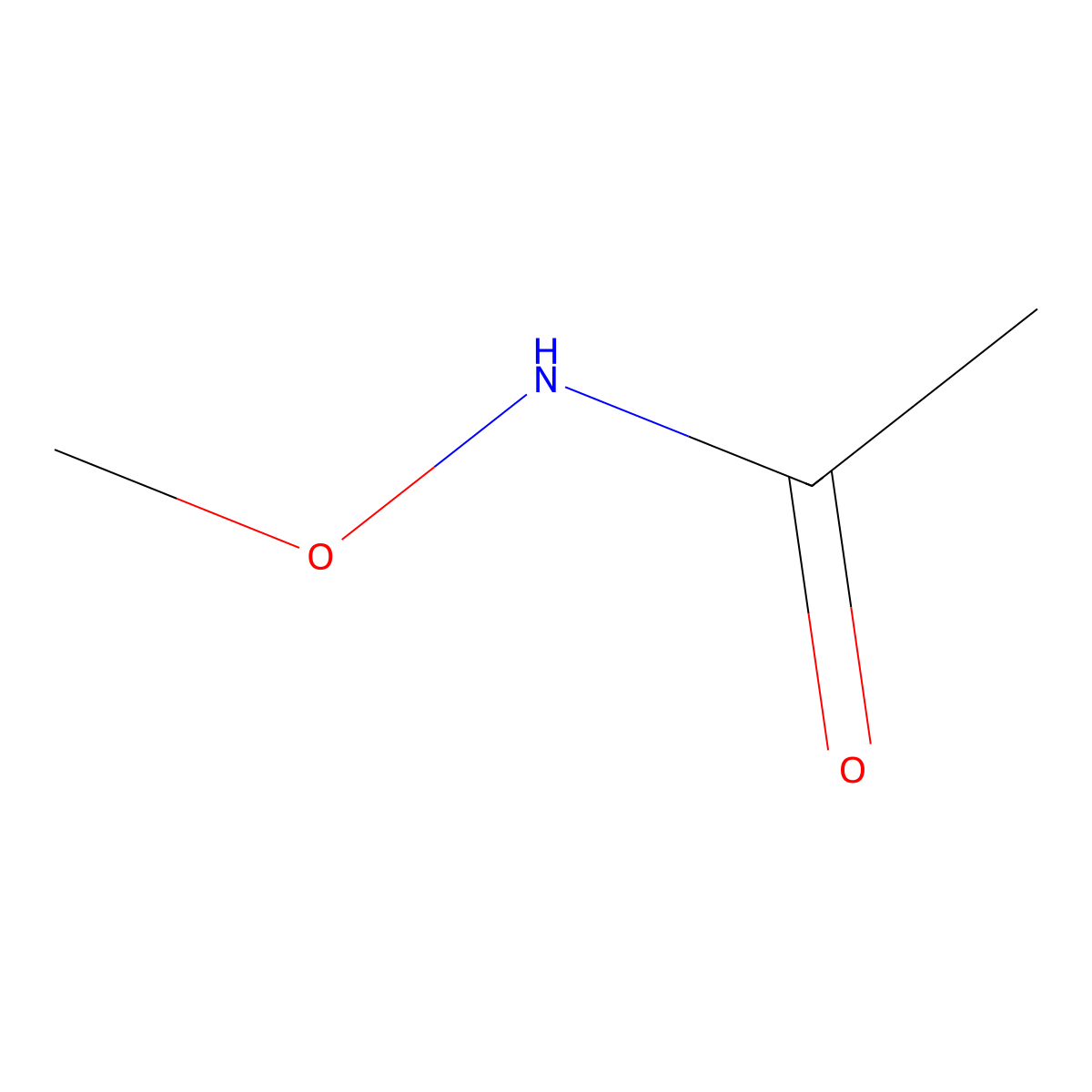 N-Methoxyacetamide molecular structure, CAS 5806-90-6