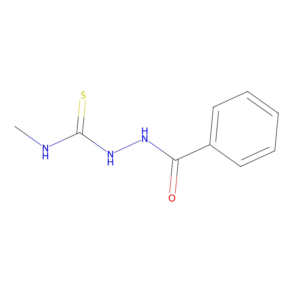 1-Benzoyl-4-methyl-3-thiosemicarbazide molecular structure, CAS 58064-65-6