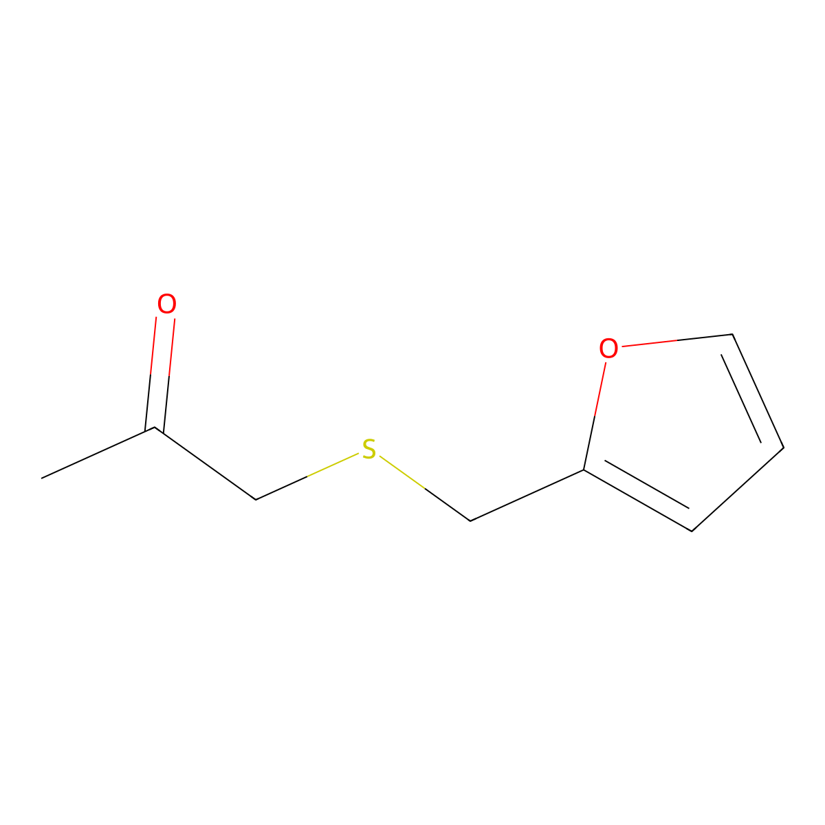 1-(2-Furfurylthio)propanone molecular structure, CAS 58066-86-7