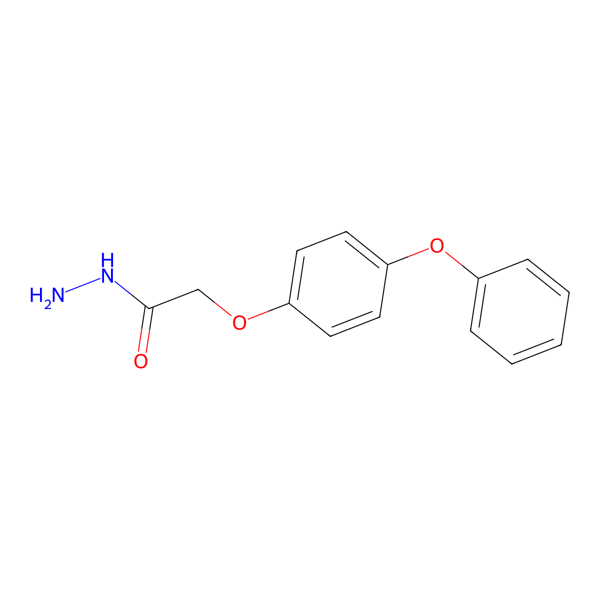 2-(4-Phenoxyphenoxy)acetohydrazide molecular structure, CAS 5807-21-6