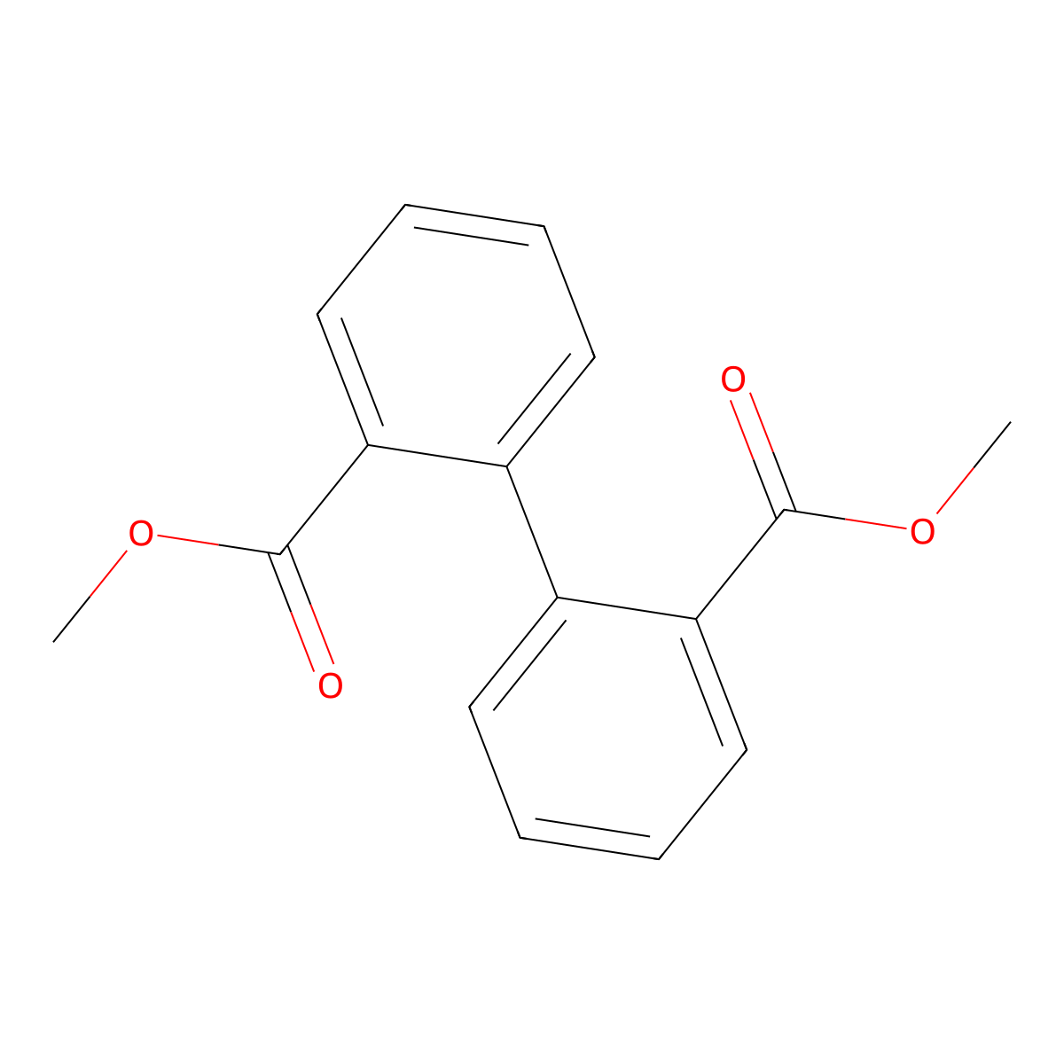 Dimethyl diphenate molecular structure, CAS 5807-64-7