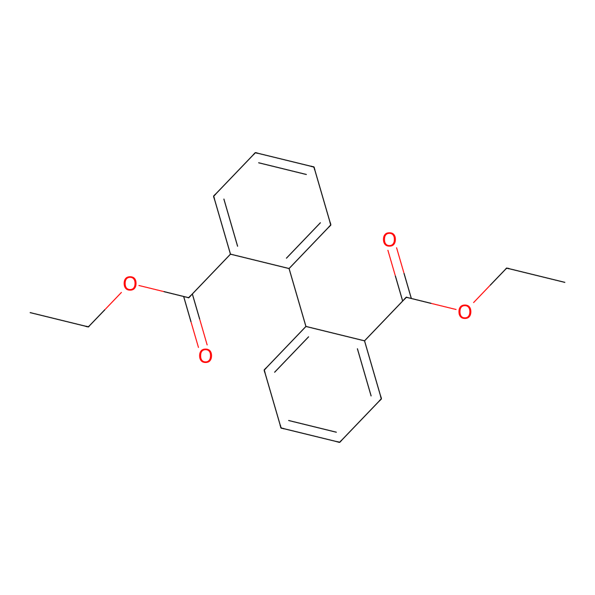 Diethyl diphenate molecular structure, CAS 5807-65-8
