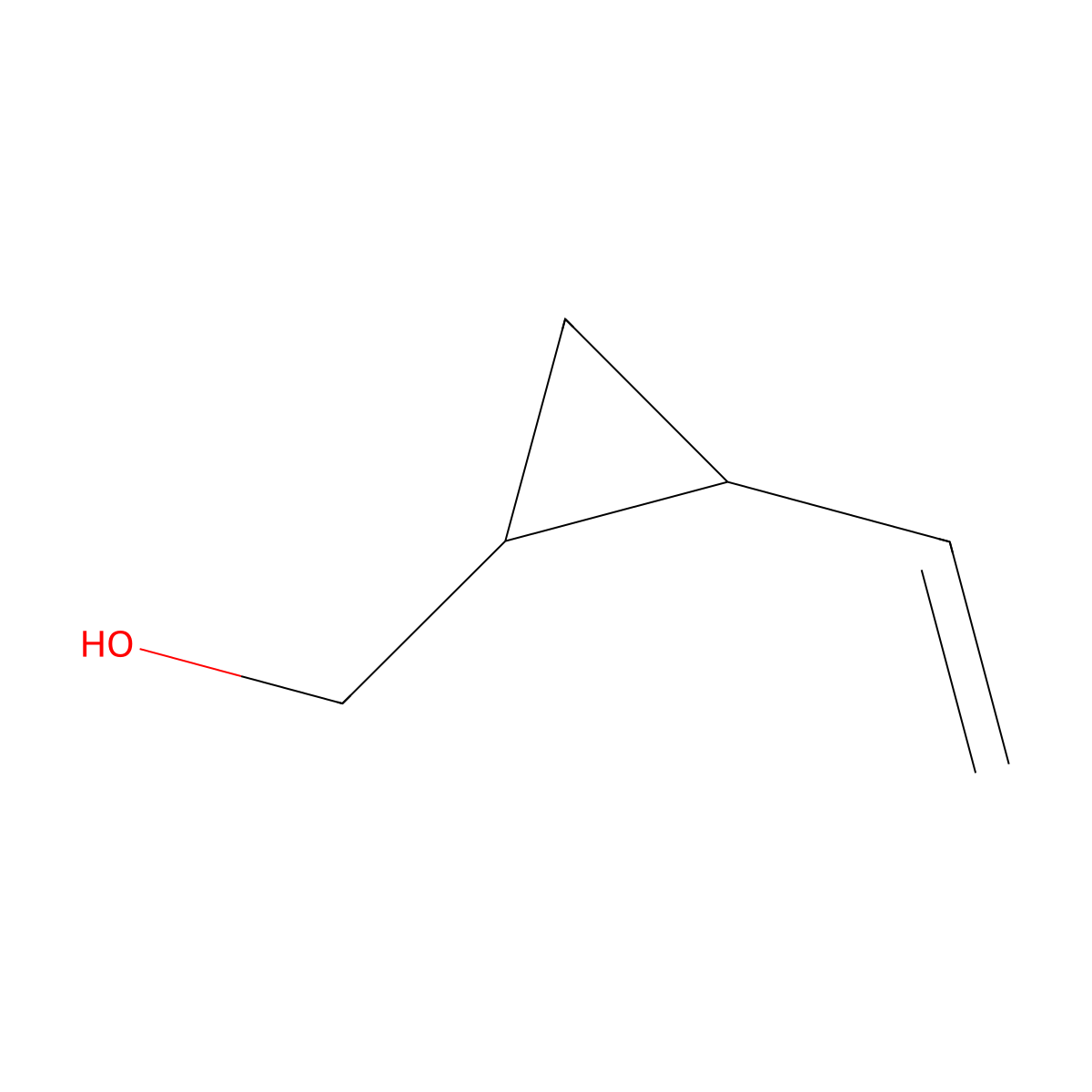(2-Ethenylcyclopropyl)methanol molecular structure, CAS 58070-46-5