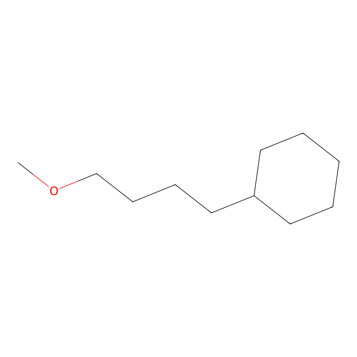 Cyclohexane, (4-methoxybutyl)- molecular structure, CAS 58070-68-1