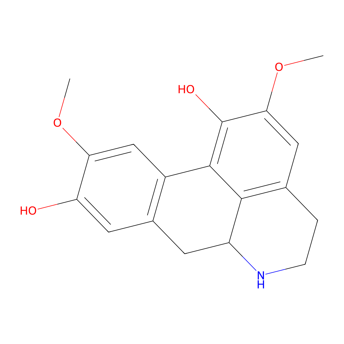 Laurelliptine molecular structure, CAS 58072-85-8