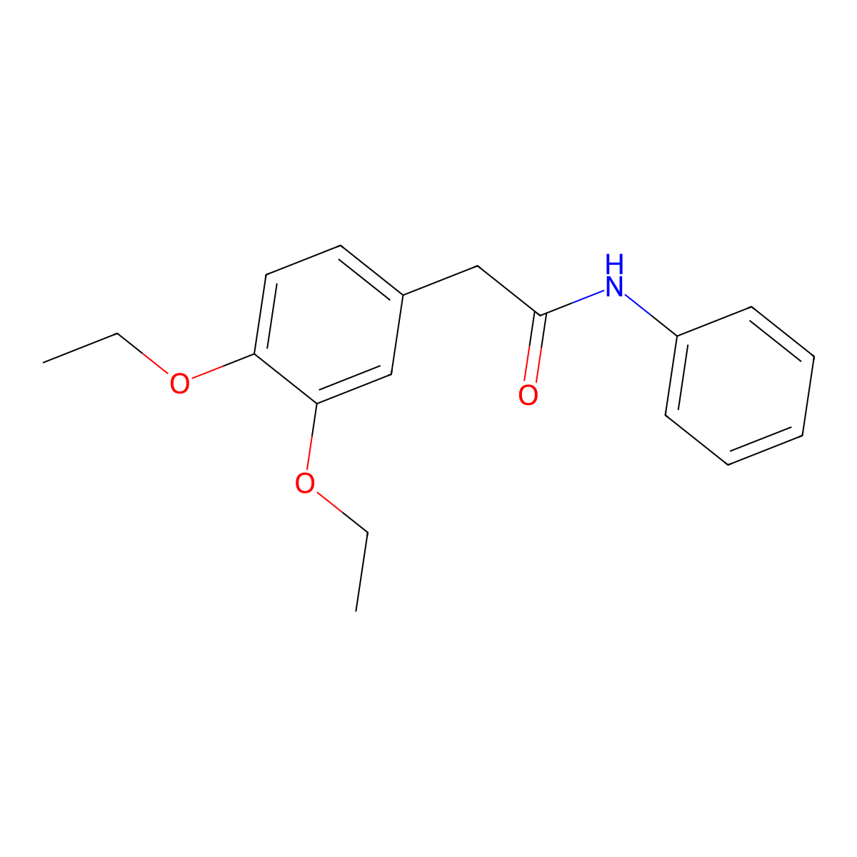 2-(3,4-diethoxyphenyl)-N-phenylacetamide molecular structure, CAS 5808-72-0
