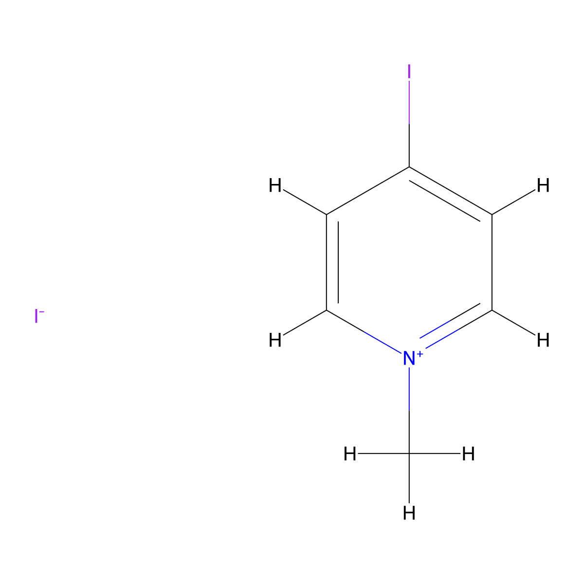 4-Iodo-1-methylpyridin-1-ium iodide molecular structure, CAS 58080-92-5