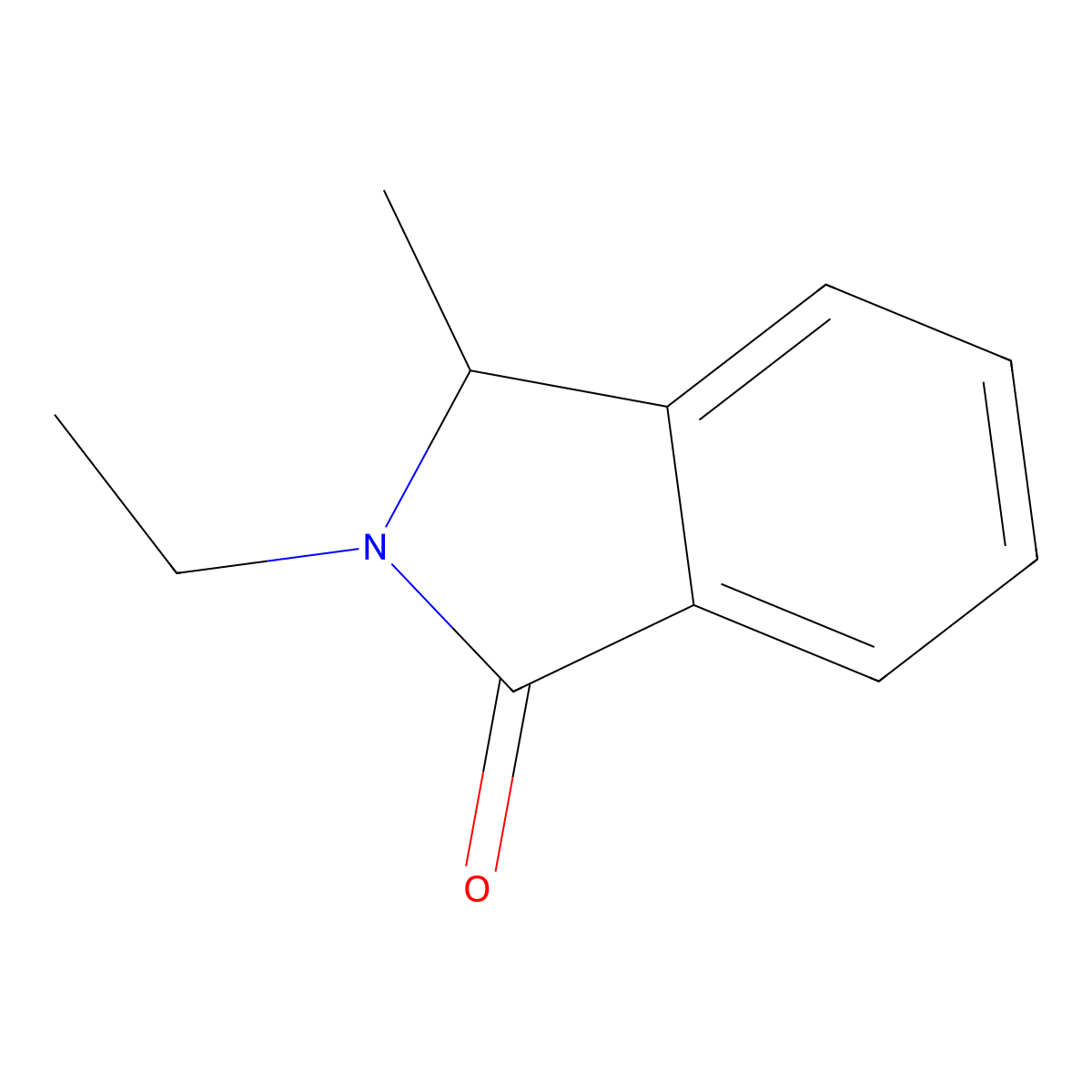 2-ethyl-3-methyl-2,3-dihydro-1H-isoindol-1-one molecular structure, CAS 58083-36-6