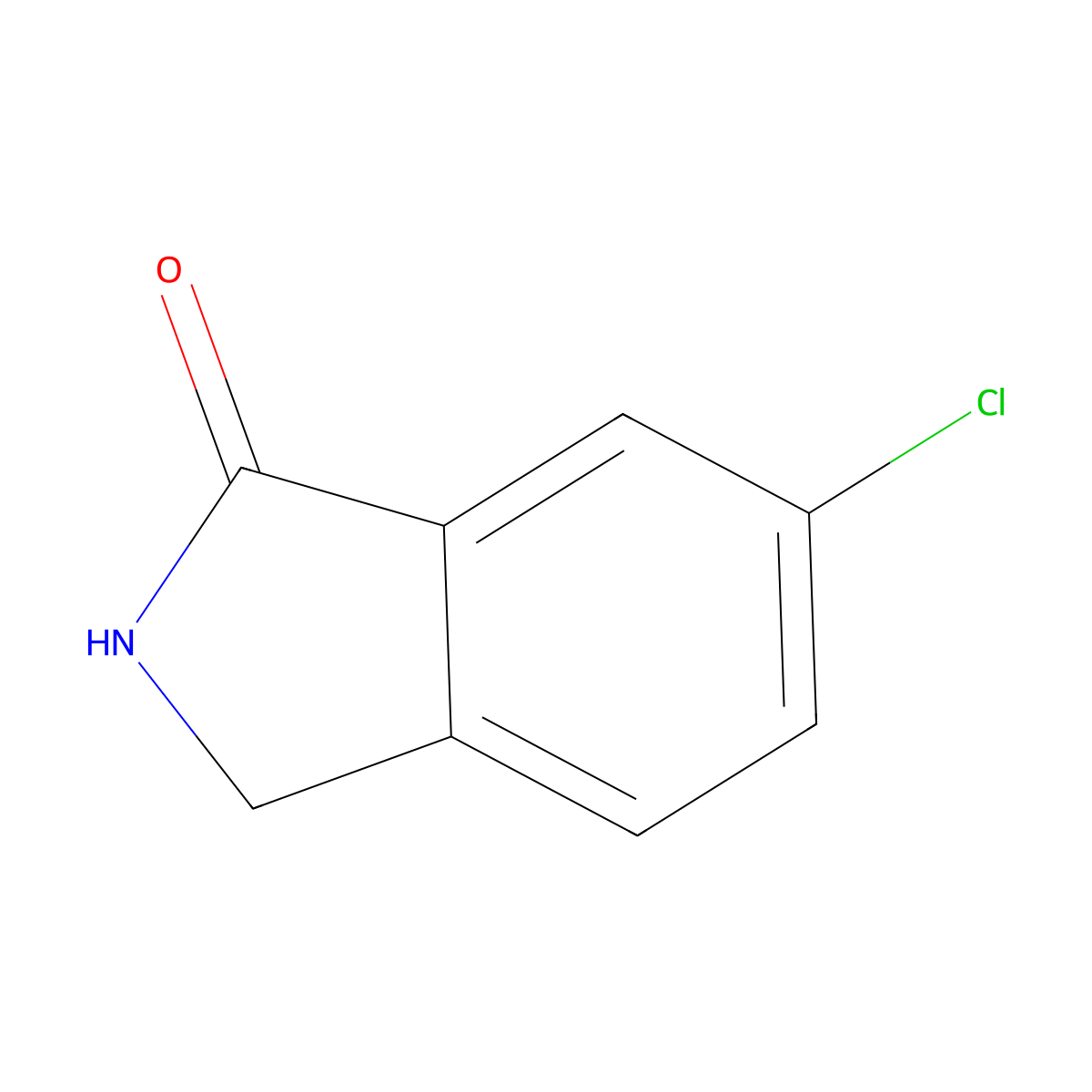 6-Chloro-2,3-dihydro-1H-isoindol-1-one molecular structure, CAS 58083-59-3