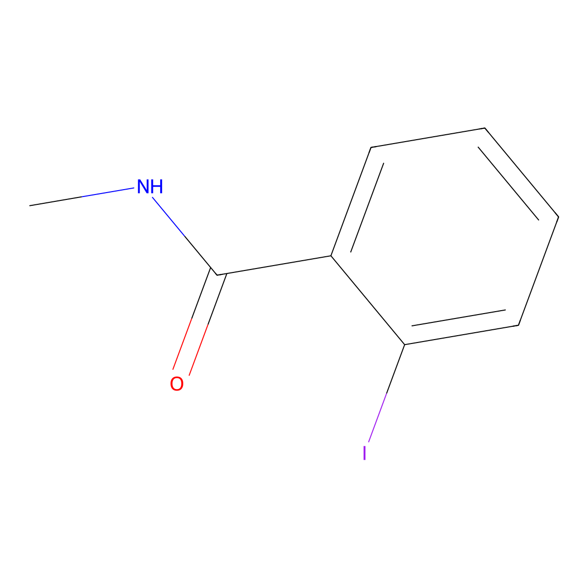 2-Iodo-N-methylbenzamide molecular structure, CAS 58084-22-3