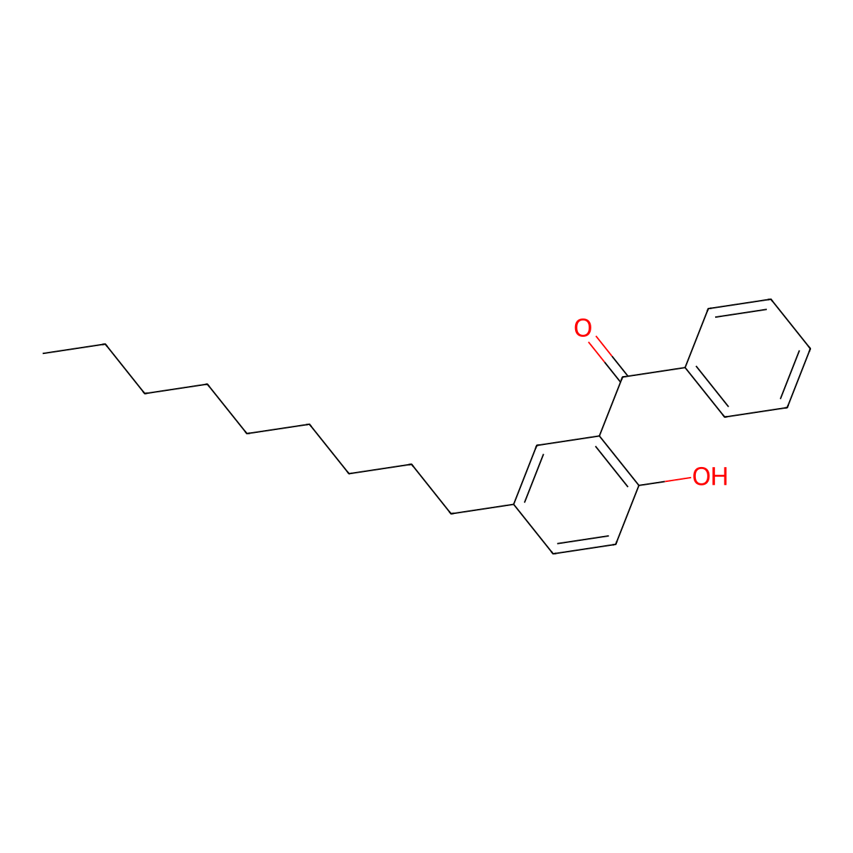 Methanone, (2-hydroxy-5-nonylphenyl)phenyl- molecular structure, CAS 58085-73-7