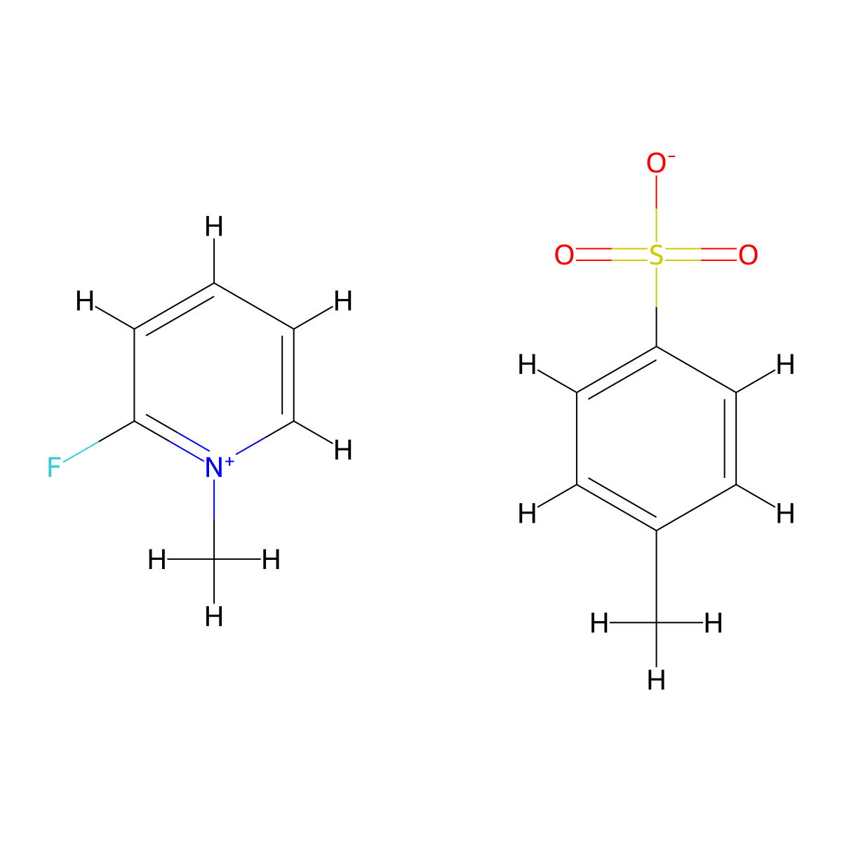 2-Fluoro-1-methylpyridinium p-toluenesulfonate molecular structure, CAS 58086-67-2