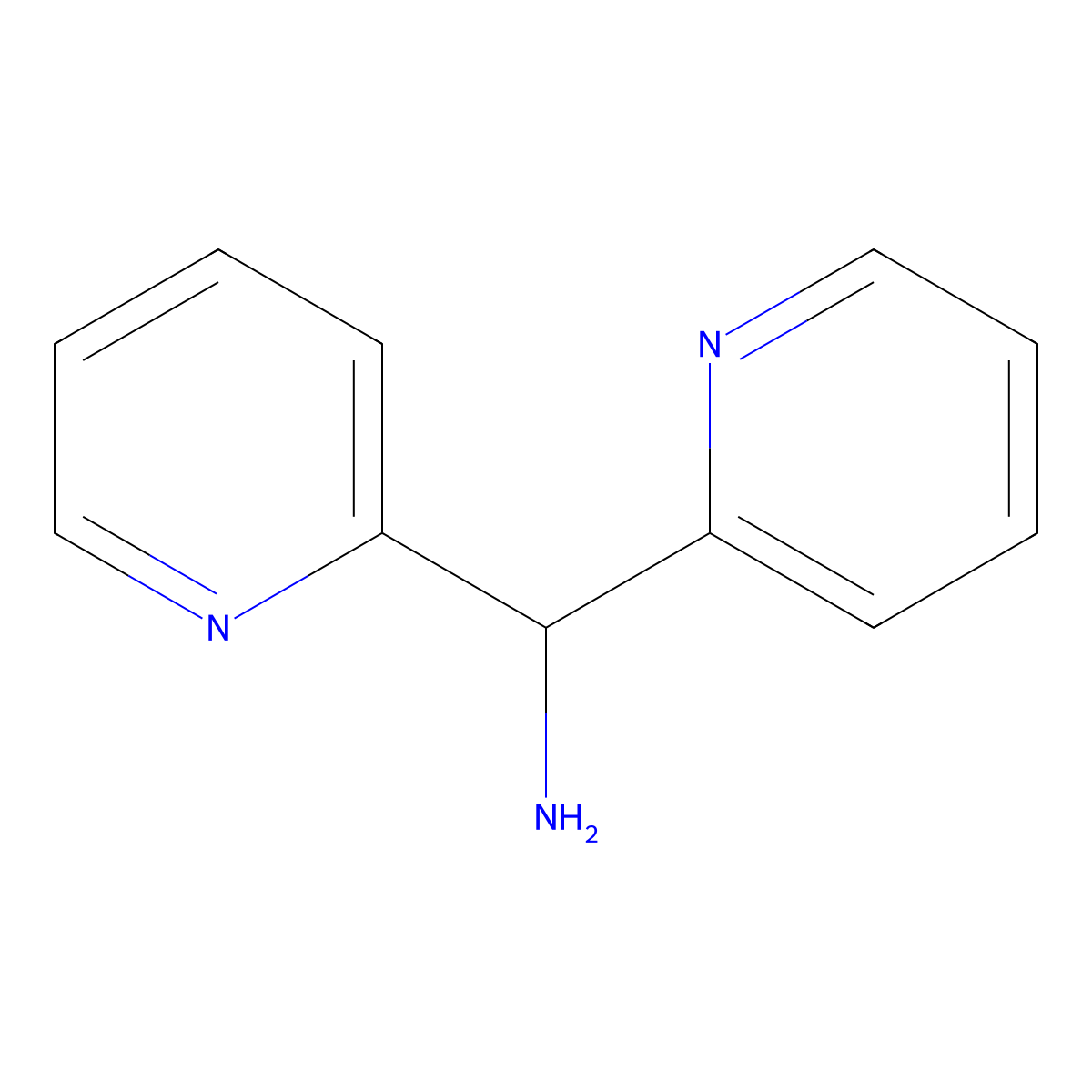 Bis(2-pyridyl)methylamine molecular structure, CAS 58088-50-9