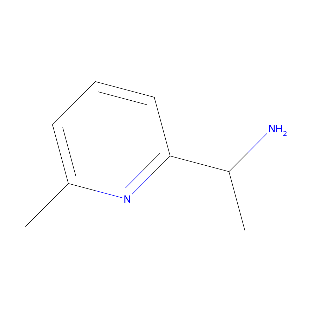 1-(6-Methylpyridin-2-yl)ethan-1-amine molecular structure, CAS 58088-67-8