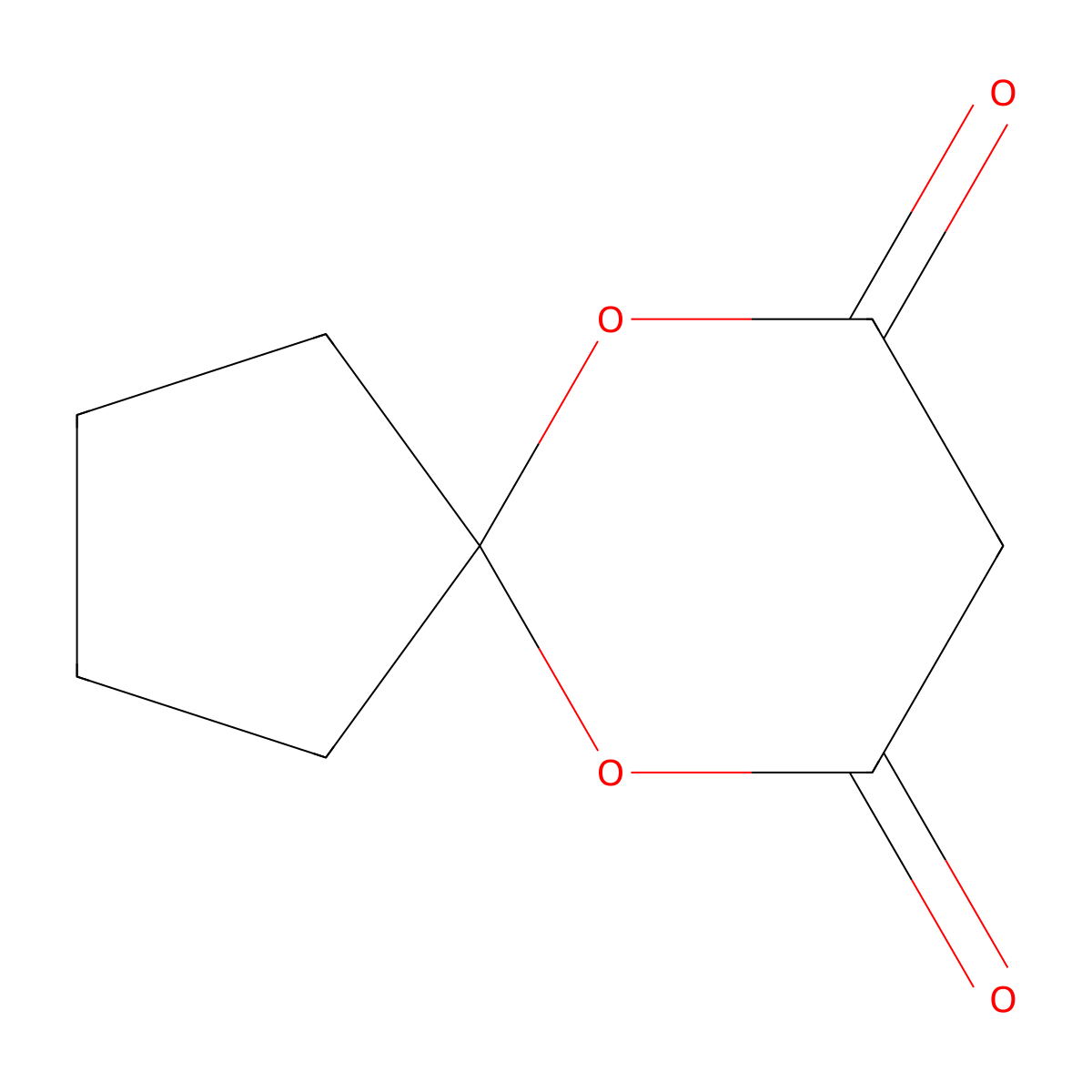 6,10-Dioxaspiro[4.5]decane-7,9-dione molecular structure, CAS 58093-05-3