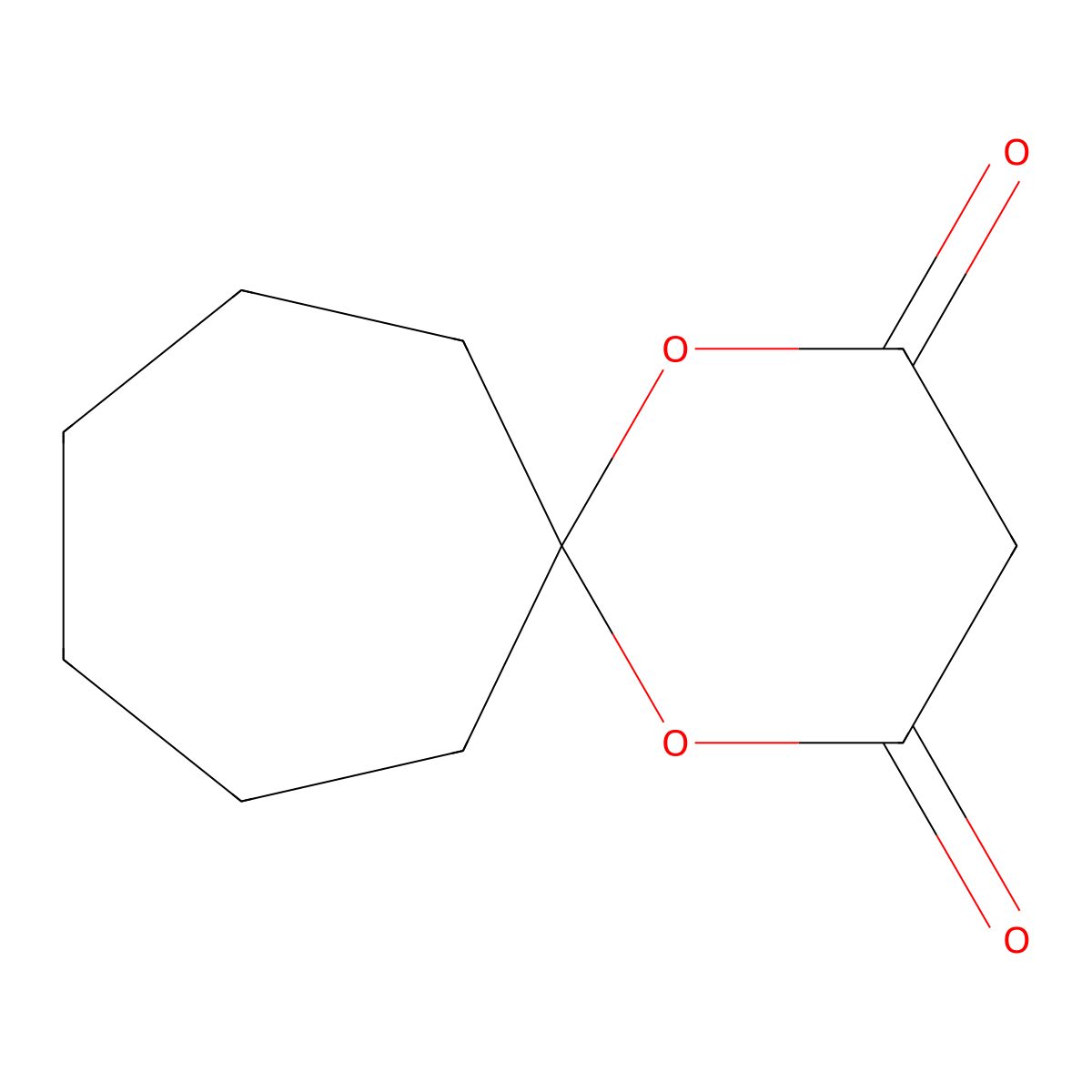 1,5-Dioxaspiro[5.6]dodecane-2,4-dione molecular structure, CAS 58093-06-4