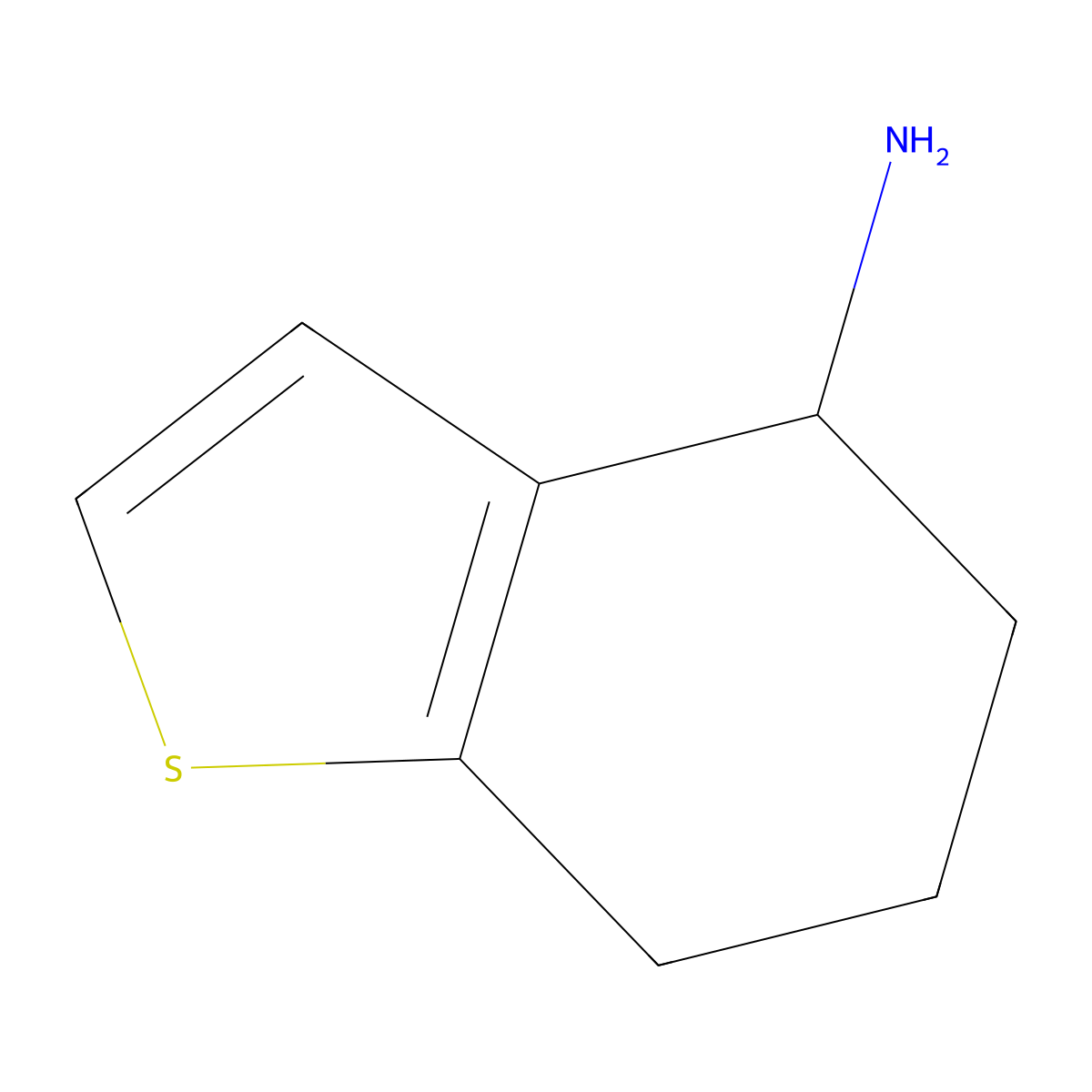 4,5,6,7-Tetrahydro-1-benzothiophen-4-amine molecular structure, CAS 58094-17-0