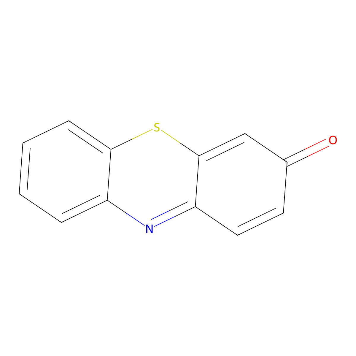 Phenothiazone molecular structure, CAS 581-30-6